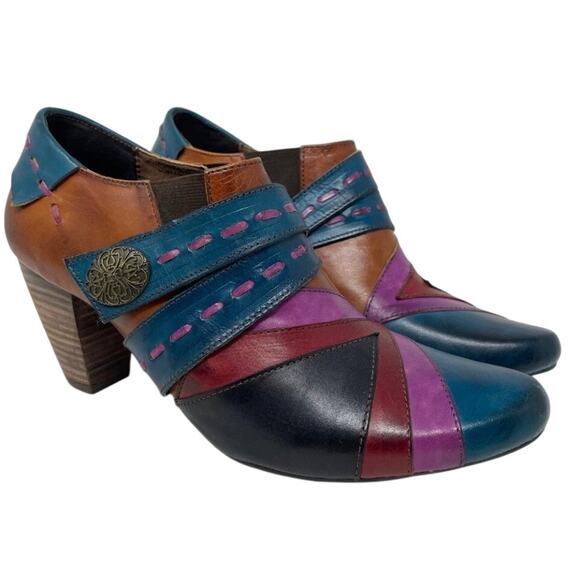 Elite by Corkys Booty Pyramid Collection Sawtooth Ankle Boots Size 11 - Picture 1 of 10